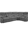 Higgins 4-piece Upholstered Power Sectional Grey