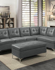 SH8378GRY* 2-PIECE SECTIONAL WITH RIGHT CHAISE
